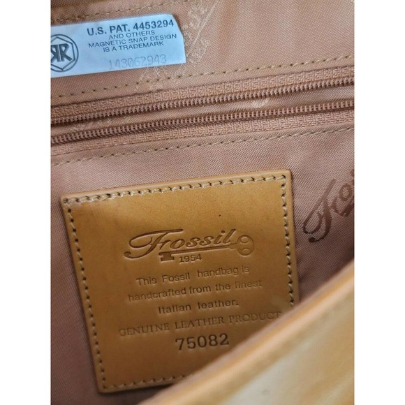 Fossil Structured Leather Handbag - Picture 11 of 11